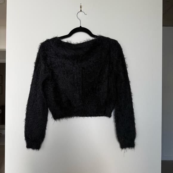 Killstar Dropout Dead Fuzzy Cropped Sweater Size S - Picture 3 of 4